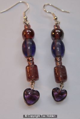 Purple Earrings