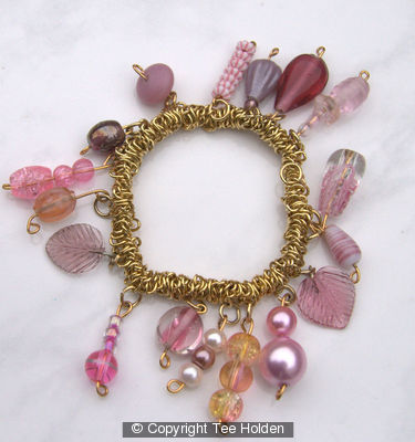 Pink charm Bracelet