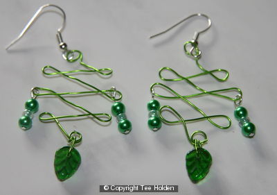 Wire scupltured Earrings