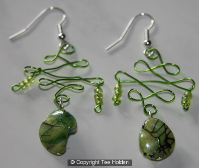 Wire scupltured Earrings