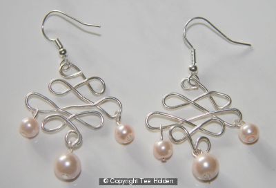 Wire scupltured Earrings