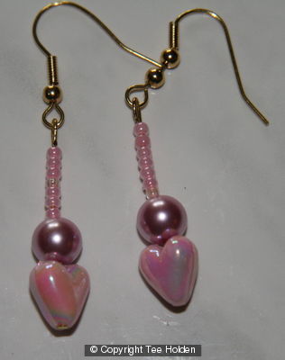 Heart Drop Earrings