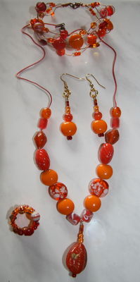 Necklace, Ring,  Bracelet  Earring Set
