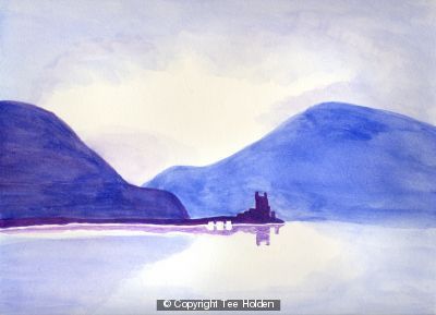 Blue landscape