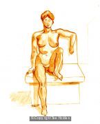 Nude Woman sitting