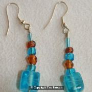 Turquoise  Brown Earrings