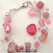 Pretting Pink Wirework Bracelet
