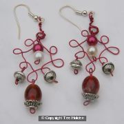 Wire scupltured Earrings