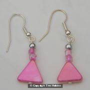 Triangle drop earrings