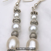 Pearl drop earrings
