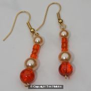 Orange Drop Earrings