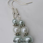 Blue Pearl Drop Earrings