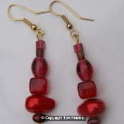 Red Drop Earrings