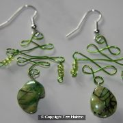 Wire scupltured Earrings