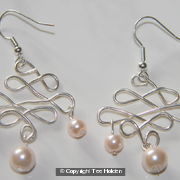Wire scupltured Earrings