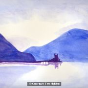 Blue landscape