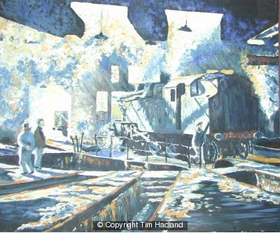 Train impressionist study