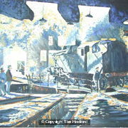 Train impressionist study