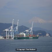 Port of Schimizu and Mount Fuji, Japan