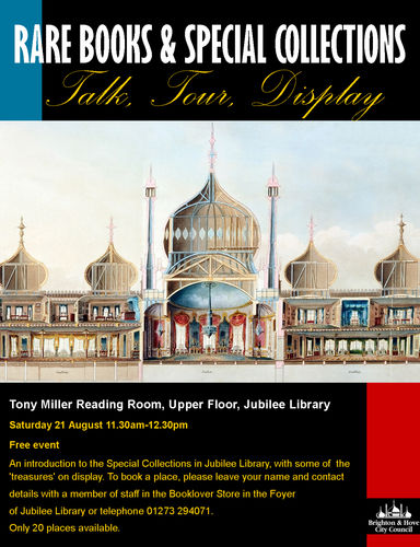 Rare Books event poster