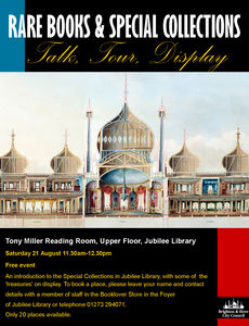 Rare Books event poster