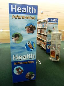 Health information panel Jubilee Library