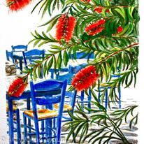 Bottlebrush and Blue