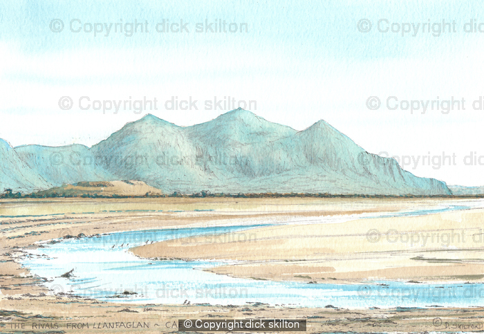 The Rivals from Llanfaglan near Caernarfon, greeting card