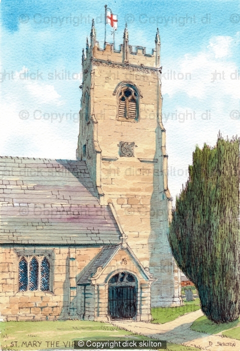 Shawbury Church St Mary's Telford, greeting card
