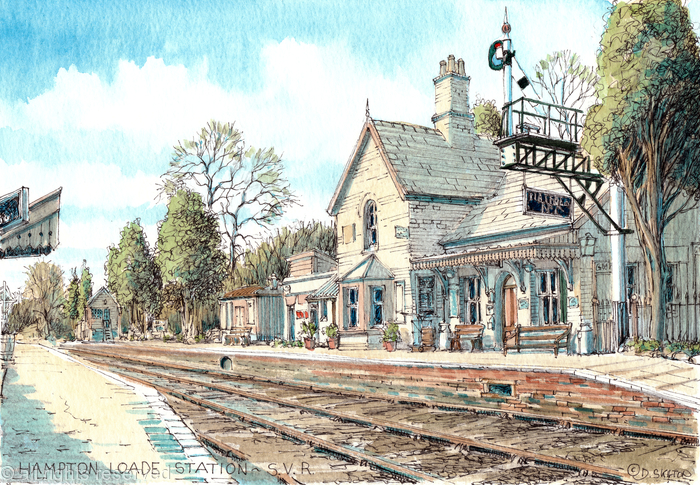 Hampton Loade Station SVR Shropshire, greeting card