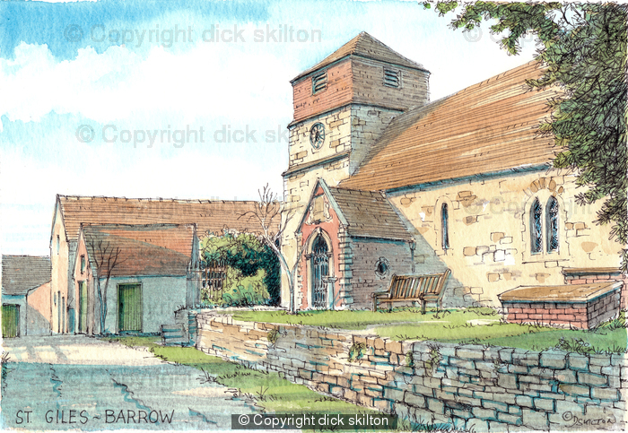 Barrow Church St Giles Nr. Broseley, greeting / thank-you card