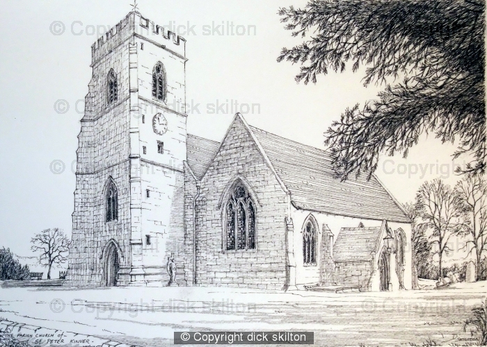 St Peters Church Kinver South Staffordshire ( Black & White)