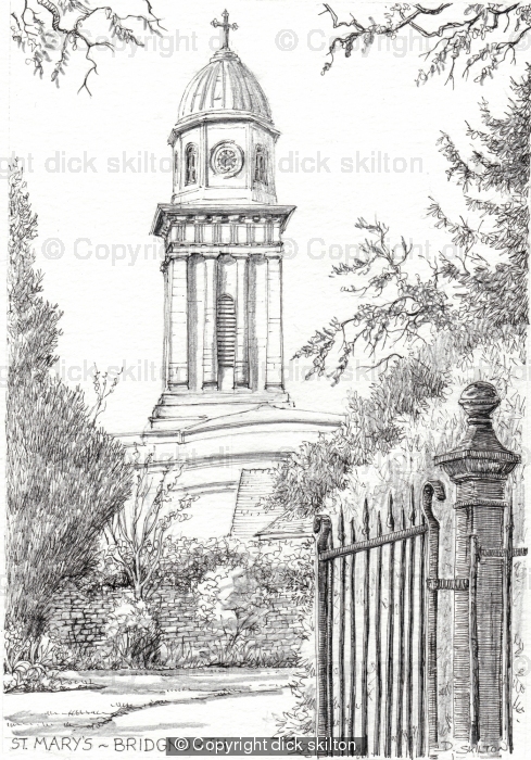 St Marys Bridgnorth from Castle Walk