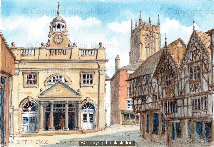 Ludlow Butter Cross Shropshire market town