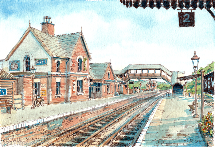 Bewdley Station S.V.R. Severn Valley Railway greeting card