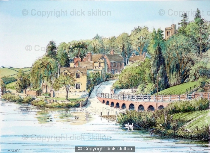 Arley  The river Severn ( where the ferry was)