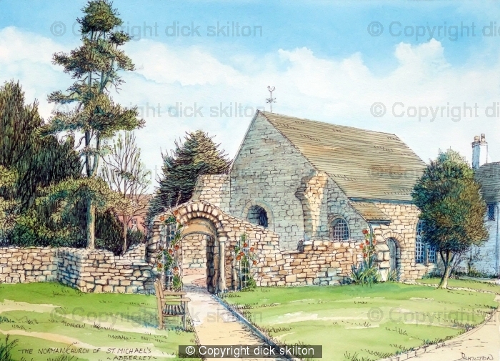Abberley Norman Church Worcestershire greeting card
