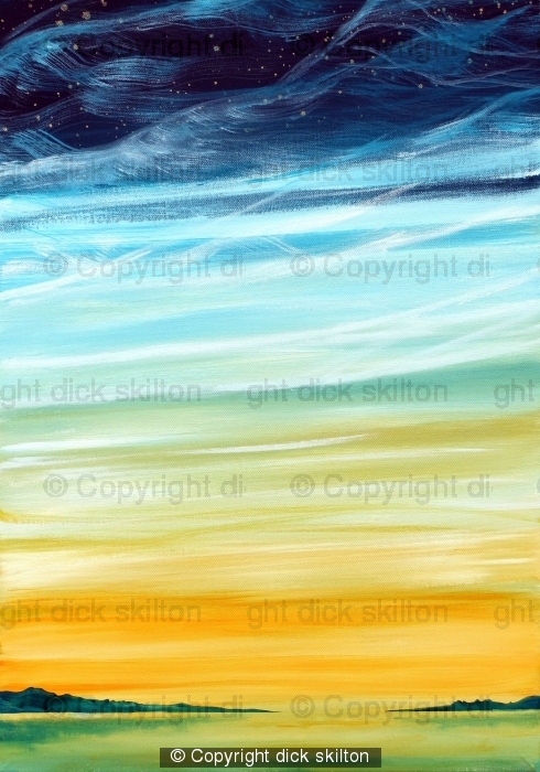 Yellow Sunset Original 