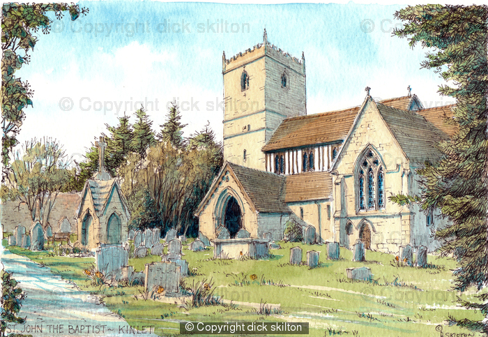 Kinlet Church St John The Baptist, greeting card