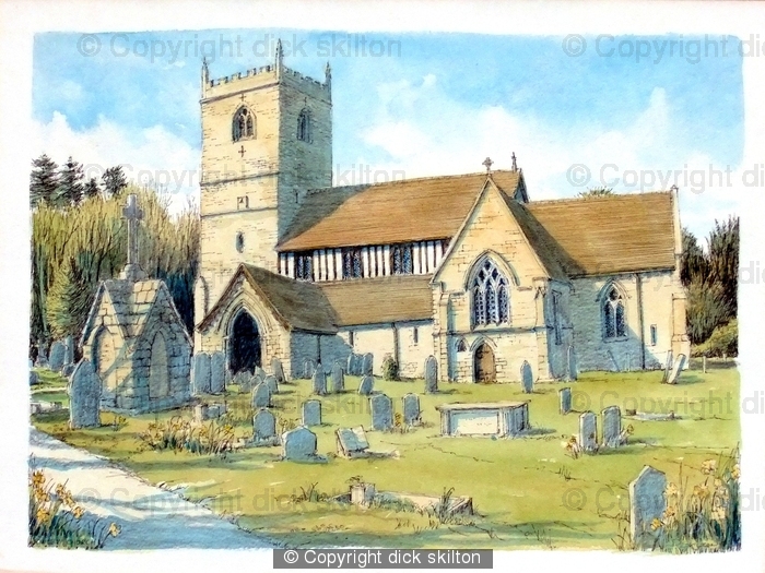 kinlet Shropshirechurch St John The Baptist with no tree