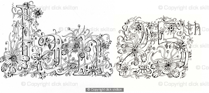 January 25th example of a date card with flower pattern, choose any date you want with a short message