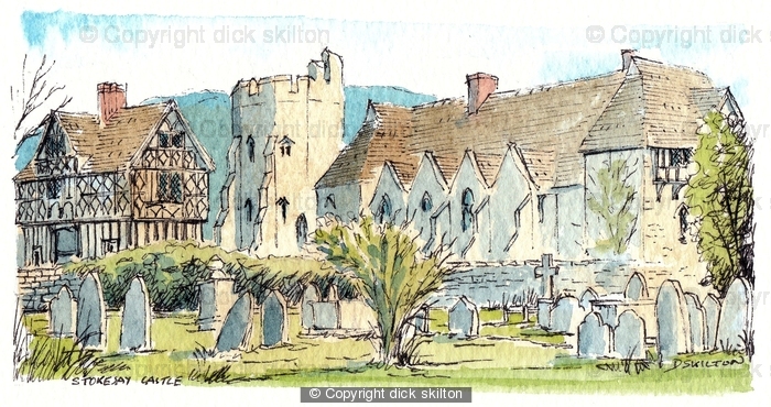 Miniature original Stokesay Castle Shropshire
