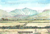 Snowdon from llanfaglan near Caernarfon North Wales