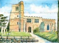 St. Pete'rs Upper Arley Worcestershire greeting card