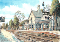 Hampton Loade Station SVR Shropshire, greeting card