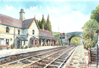 Arley Station looking south greeting card 
