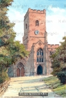 Hartlebury Church St James the Great worcestershire greeting card