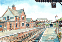 Bewdley Station S.V.R. Severn Valley Railway greeting card