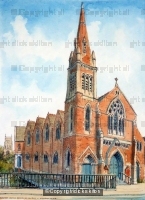 Baxter Church Kidderminster Worcestershire greeting card