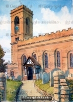 Wolverley Church St John The Baptist Nr. Kidderminster, greeting card